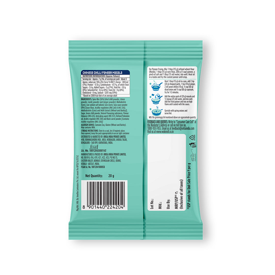 Chinese Chilli Paneer Masala (Pack of 4)