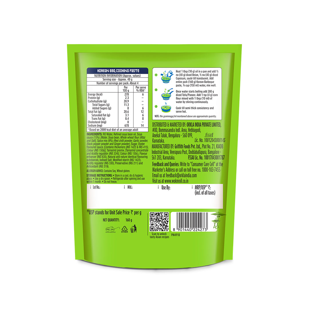 Korean BBQ Cooking Paste