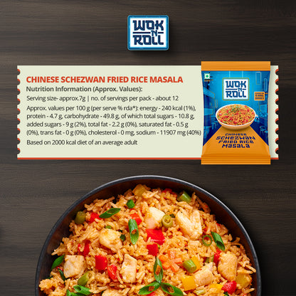 Chinese Schezwan Fried Rice Masala